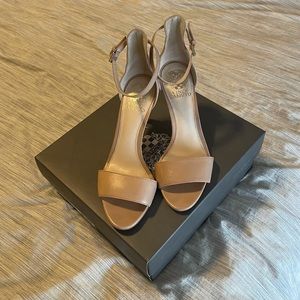 Vince Camuto Nude Heeled Sandal, size 7.5